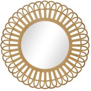 Gương tròn gỗ tự nhiên Wymore